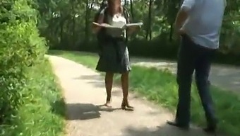 Dutch Mature Girl Was Screwed In The Woods.