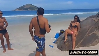 Nudism Beach Party With Two Black People Ends In Steamy Sex