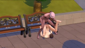 Sims 4: Two Gay Men Fucking In The Park