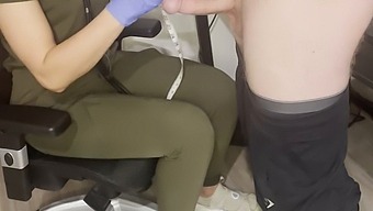 Exclusive Video Of A Nursing Student Giving A Penis Exam And Indulging In A Sensual Handjob And Mouth Cum