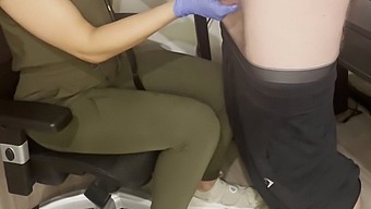 Exclusive Video Of A Nursing Student Giving A Penis Exam And Indulging In A Sensual Handjob And Mouth Cum