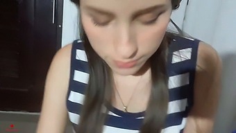 My Younger Sister Gives Me A Blowjob In Front Of My Family