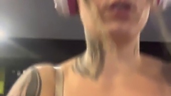 Fitness Enthusiast Gets Aroused During Bra Workout At The Gym