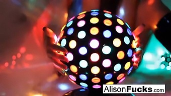 Stunning Busty Beauty Alison Tyler In A Sensual Disco Setting