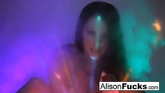 Stunning Busty Beauty Alison Tyler In A Sensual Disco Setting