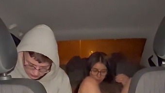 Amateur Gets A Professional Blowjob And Sex In A Car With A Street Prostitute