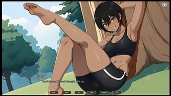 First Time Anal Sex With My Adorable Girlfriend In A Hentai Game Set In The Forest