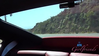 Pov Video Of A Wild Car Ride With Blonde Babe Summer Vixen On A Beach Date