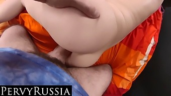 A Russian Teenager With A Tight Ass And Pussy Films Intimate Content With Her Stepfather In A Pov Style In 4k Quality.