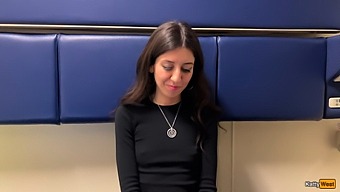 Gorgeous Teen Performs Oral And Has Sex On A Train For Cash In Pov Style