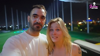 Amateur Couple'S Romantic Golf Outing Leads To Passionate Sex With A Stunning Blonde