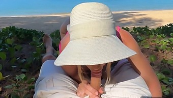 Russian Couple'S First Time On The Beach With Oral And Vaginal Sex