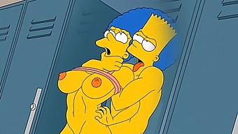 Marge, The Sexy Housewife, Experiences Intense Pleasure As She Is Filled With Hot Sperm In All Her Holes, Including Her Delicious Ass.