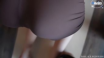 Petite Stepsister'S Yoga Session Turns Into Wild Sex With Big Cock And Cum