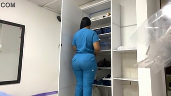 Bbw Patient Gets Oiled Up And Recorded In Doctor'S Office