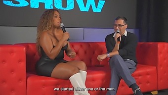Carla Morelli, A Colombian Beauty With An Amazing Ass, Enjoys Two Big Cocks In Juan Bustos' Show.