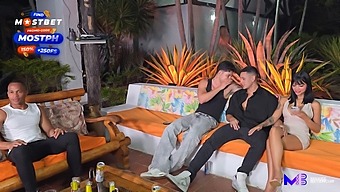 Max Betancur Has A Big Dick And He Uses It To Fuck His Friend While Tatiana Alvarez Watches.